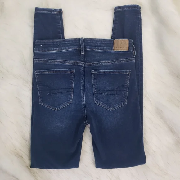 American Eagle Hi-Rise Jegging Jeans Women's 4 Long - Picture 3 of 7